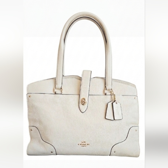 Coach Handbags - Coach 37167 Mercer Chalk Leather Satchel/shoulder Bag NWOT